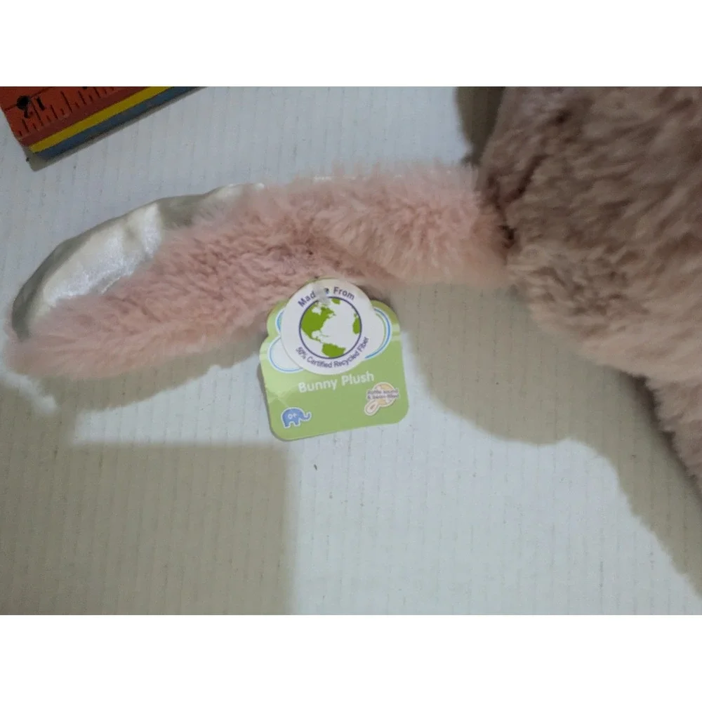 Spark Create Imagine Pink Bunny Plush Rattle Stuffed Animal Floppy Ears‎ 12 Inch